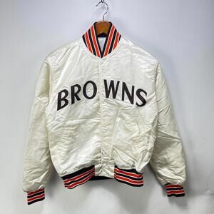 Vintage 90s Starter Cleveland Browns Bomber Jacket Medium